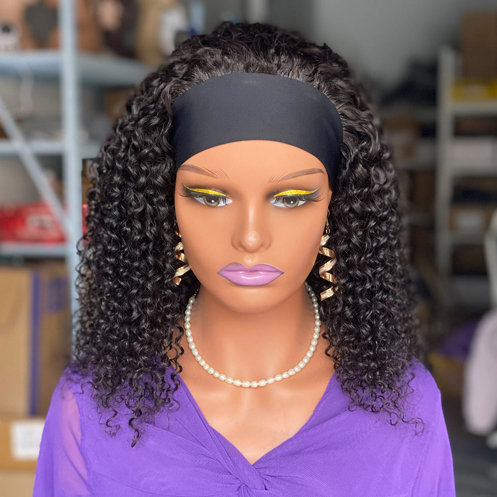Effortless Curls – Throw-On & Go Headband Wig