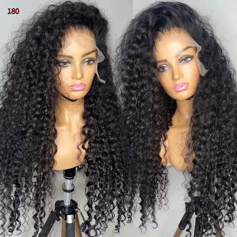 Deep Wave T Part Frontal Wig Human Hair